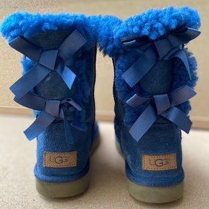 UGG Blue Bailey Bow II Boots